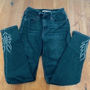 Levi 721 High Rise Skinny Black